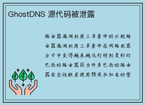 GhostDNS 源代码被泄露 